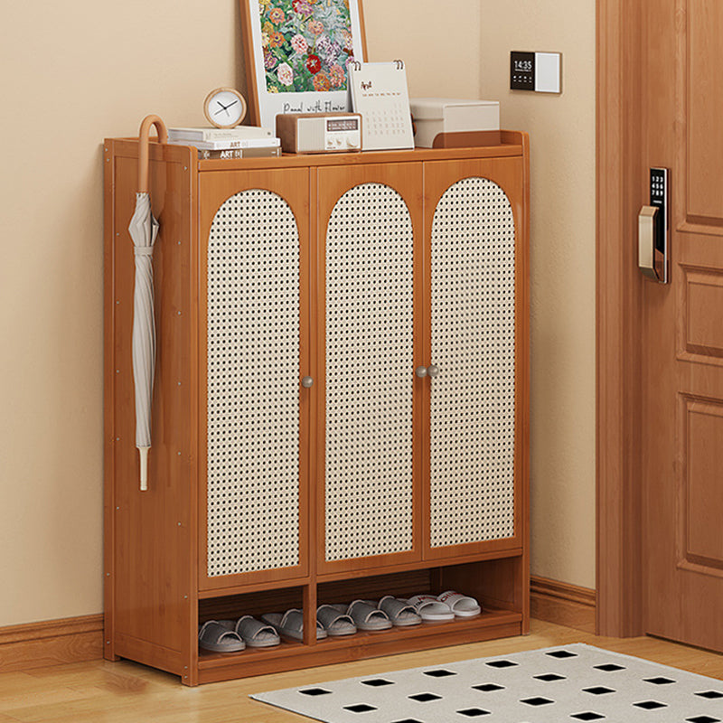 Modern Minimalist Nan Bamboo ABS MDF Rectangular Shoe Storage 8-Tier For Entryway