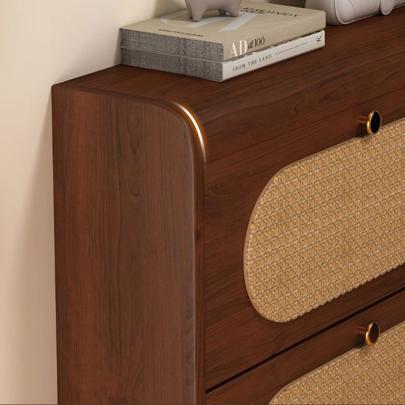 Almacenamiento de Zapatos Rectangular de Plástico HDF Retro Contemporáneo con 6 Gabinetes para la Entrada 