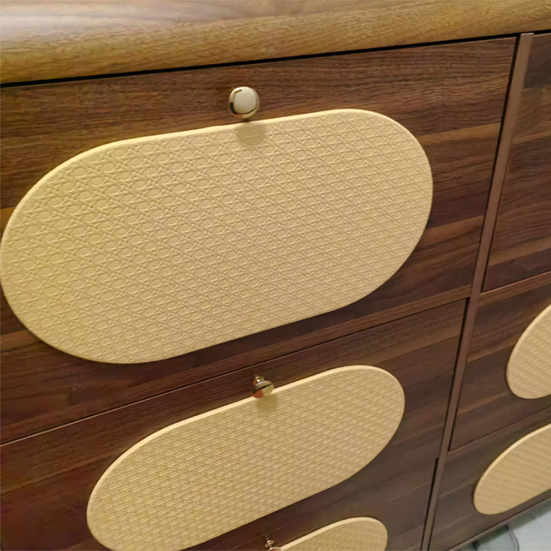 Almacenamiento de Zapatos Rectangular de Plástico HDF Retro Contemporáneo con 6 Gabinetes para la Entrada 