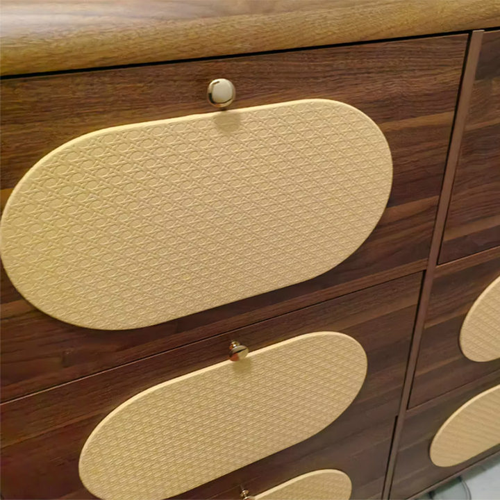 Almacenamiento de Zapatos Rectangular de Plástico HDF Retro Contemporáneo con 6 Gabinetes para la Entrada 