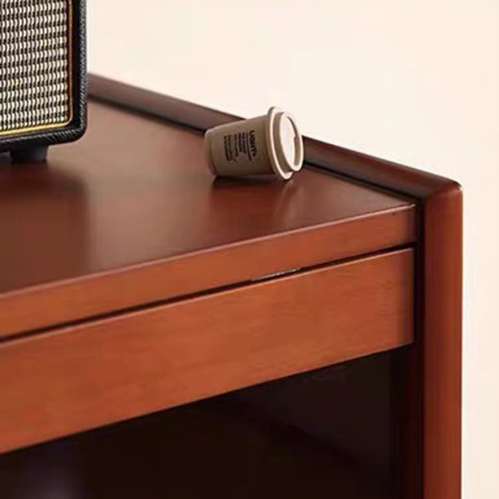 Estantería rectangular de vidrio de acero inoxidable de madera de pino retro contemporánea 7/8-Cabinet Bafle extraíble para sala de estar 