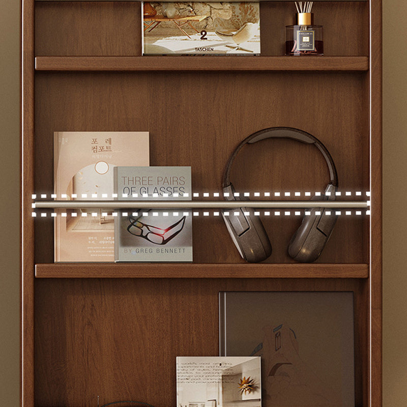 Moderne Mid-Century Regal aus Gummibaum-Massivholz, Sperrholz und Edelstahl Ellipsenform mit 360° drehbarem Ganzkörperspiegel für das Wohnzimmer 