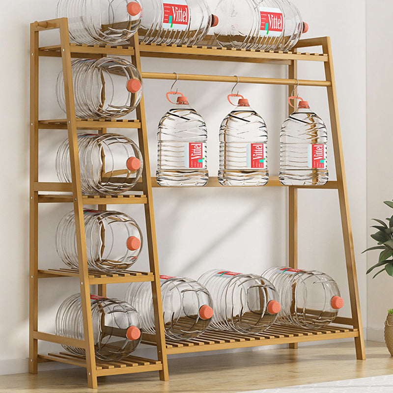 Modern Minimalist Nan Bamboo Rectangular Hall Tree 5-Tier Multi-Function Rack For Bedroom
