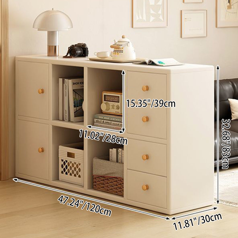 Modern Minimalist Solid Wood Eco Board Pine Wood Three-ply Plywood Rectangular Storage Cabinet 6-Cabinet For Living Room
