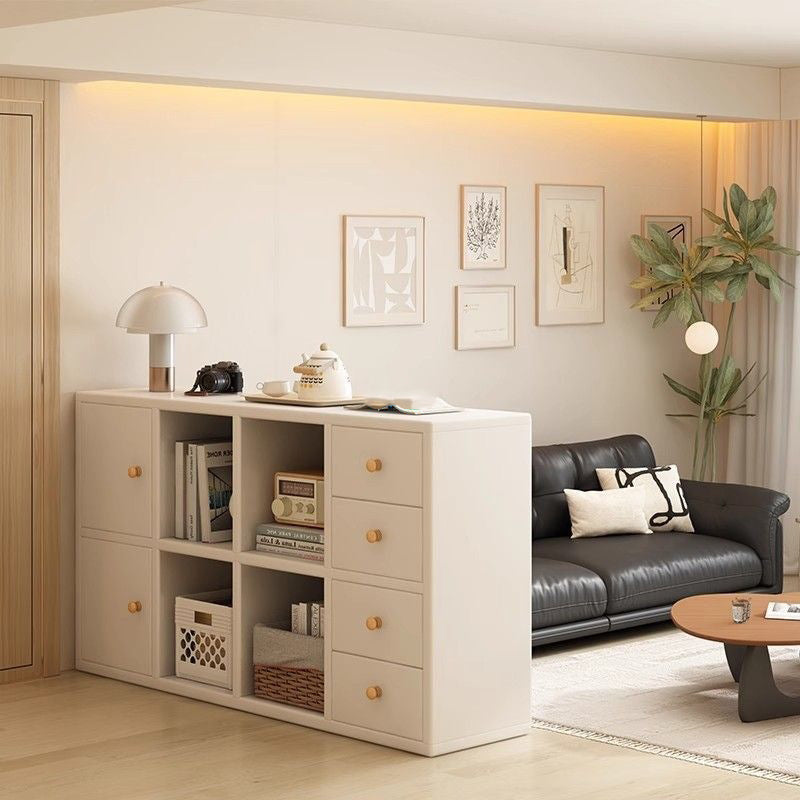 Modern Minimalist Solid Wood Eco Board Pine Wood Three-ply Plywood Rectangular Storage Cabinet 6-Cabinet For Living Room