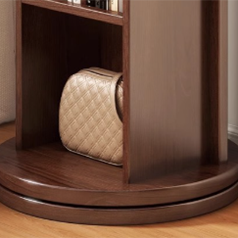 Zeitgenössisches kreatives Spanplatten-Glas Bärenförmiges rechteckiges drehbares Bücherregal 5-stufiger Ganzkörperspiegel Drehbare Aufbewahrung für Schlafzimmer &amp; Wohnzimmer 