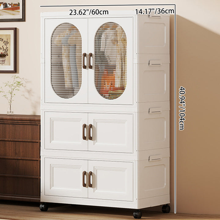 Modern Minimalist PP Rectangular Storage Cabinet Kids&