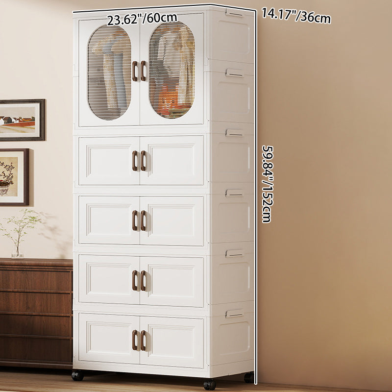 Modern Minimalist PP Rectangular Storage Cabinet Kids&