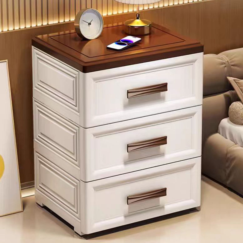 Modern Minimalist PP Rectangular Storage Cabinet 3/4/5/6-Drawer Movable Versatile Organizer For Living Room &amp; Bedroom