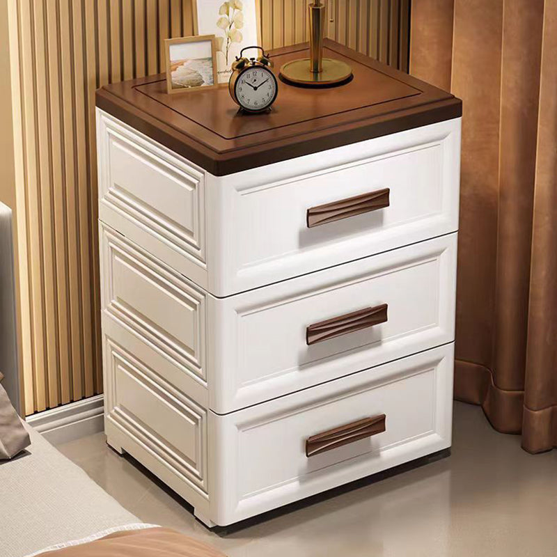 Modern Minimalist PP Rectangular Storage Cabinet 3/4/5/6-Drawer Movable Versatile Organizer For Living Room &amp; Bedroom