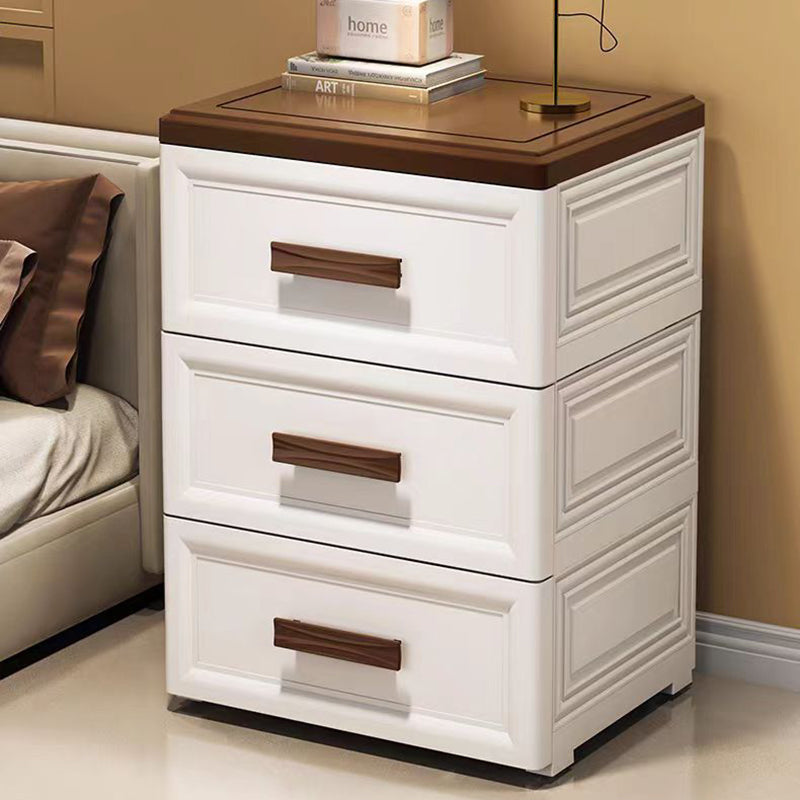 Modern Minimalist PP Rectangular Storage Cabinet 3/4/5/6-Drawer Movable Versatile Organizer For Living Room &amp; Bedroom