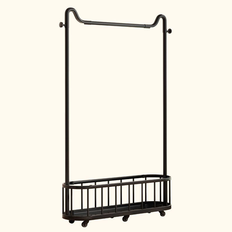 Contemporary Creative Carbon Steel Rectangular Cat Ear Hall Tree 1-Cabinet Movable Multi-functional Storage For Living Room &amp; Bedroom