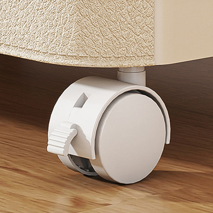 Moderner minimalistischer PP-Rechteckiger beweglicher Aufbewahrungsschrank mit 5 Schubladen für das Wohnzimmer 