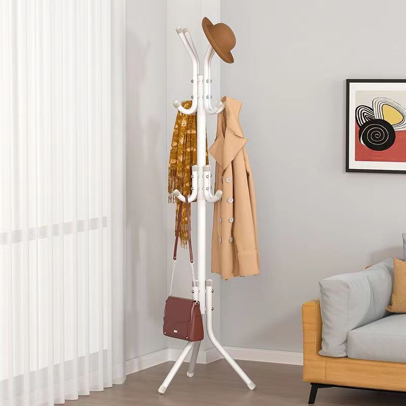 Moderner minimalistischer freistehender Eisen-Dreieck-Garderobenständer mit 12 Haken für Wohnzimmer &amp; Schlafzimmer 