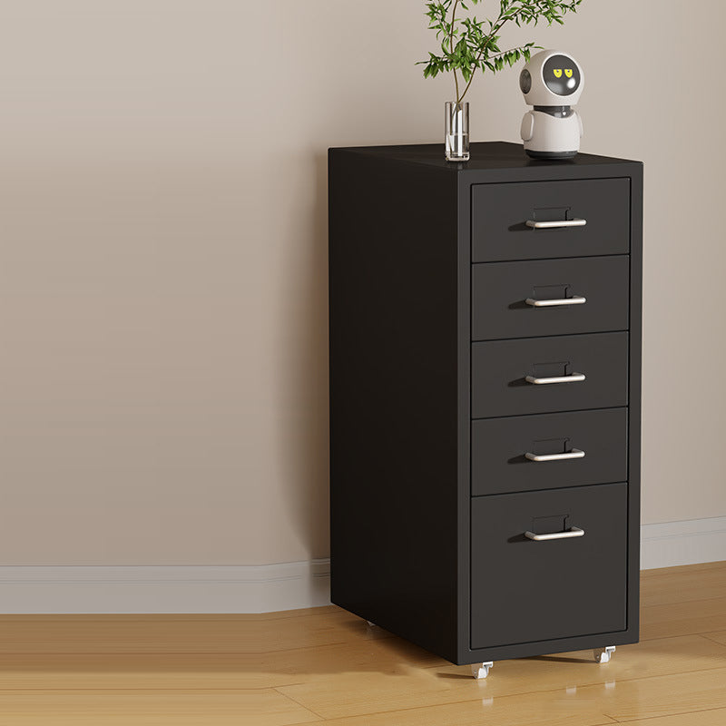 Moderner minimalistischer, rechteckiger, beweglicher Stahl-Aufbewahrungsschrank mit 3/5 Schubladen für das Wohnzimmer 