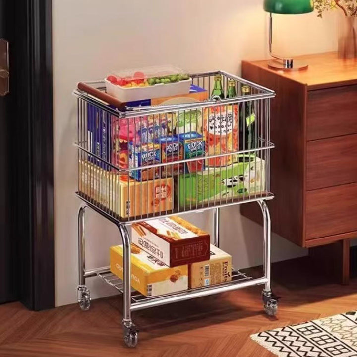 Étagère de rangement rectangulaire à 2 niveaux, moderne, minimaliste, en acier au carbone et MDF, amovible et mobile, pour chambre et salon 