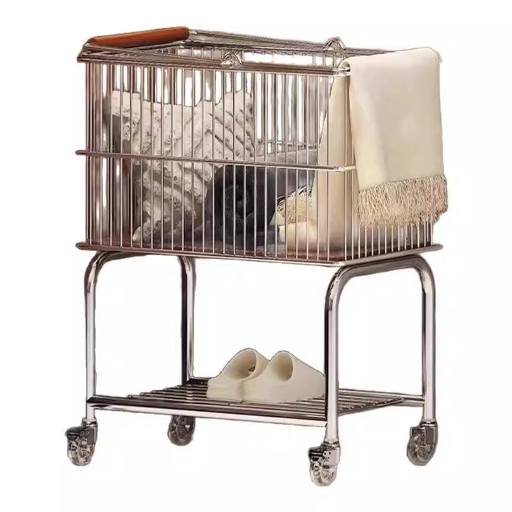 Étagère de rangement rectangulaire à 2 niveaux, moderne, minimaliste, en acier au carbone et MDF, amovible et mobile, pour chambre et salon 