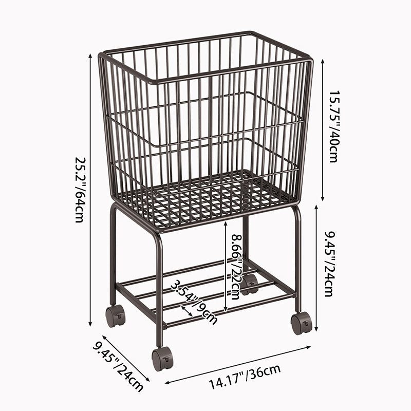 Étagère de rangement mobile rectangulaire en fer, style minimaliste moderne, à 2 niveaux pour chambre et salon 