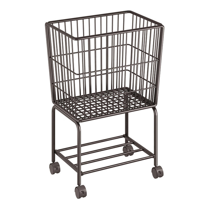 Étagère de rangement mobile rectangulaire en fer, style minimaliste moderne, à 2 niveaux pour chambre et salon 