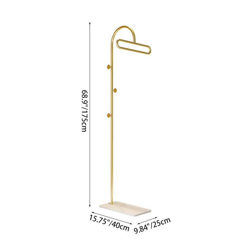 Moderner minimalistischer Hallenbaum aus Eisen und Steinplatte in rechteckiger Form für Schlafzimmer und Wohnzimmer 