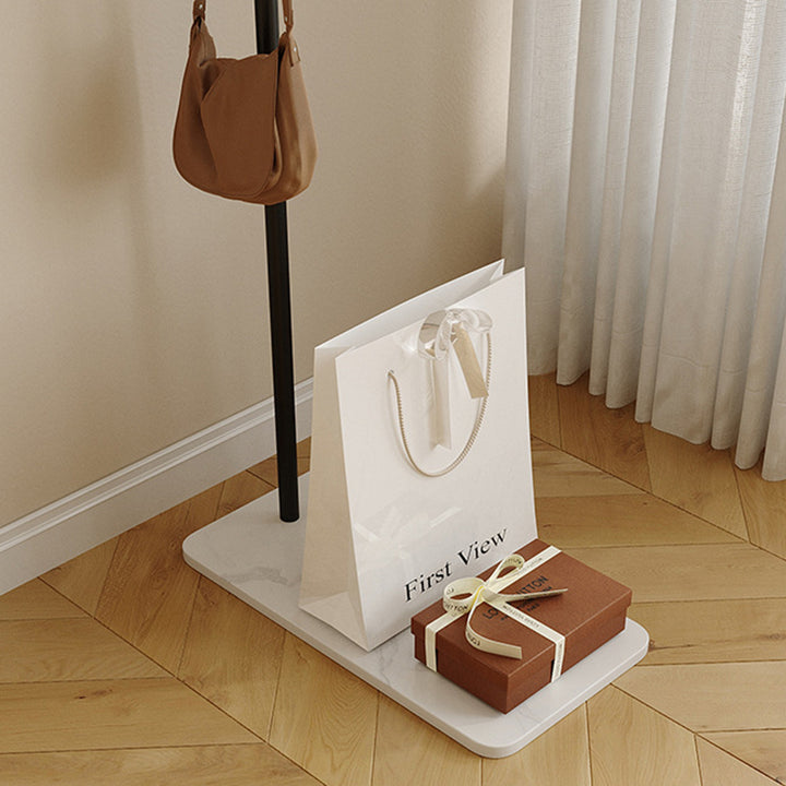 Moderner minimalistischer Hallenbaum aus Eisen und Steinplatte in rechteckiger Form für Schlafzimmer und Wohnzimmer 
