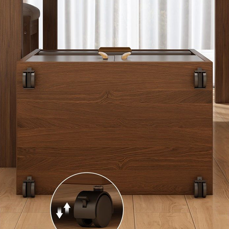 Contemporary Nordic MDF Rectangular Movable Sideboard With 4-Tier For Living Room &amp; Dining Room