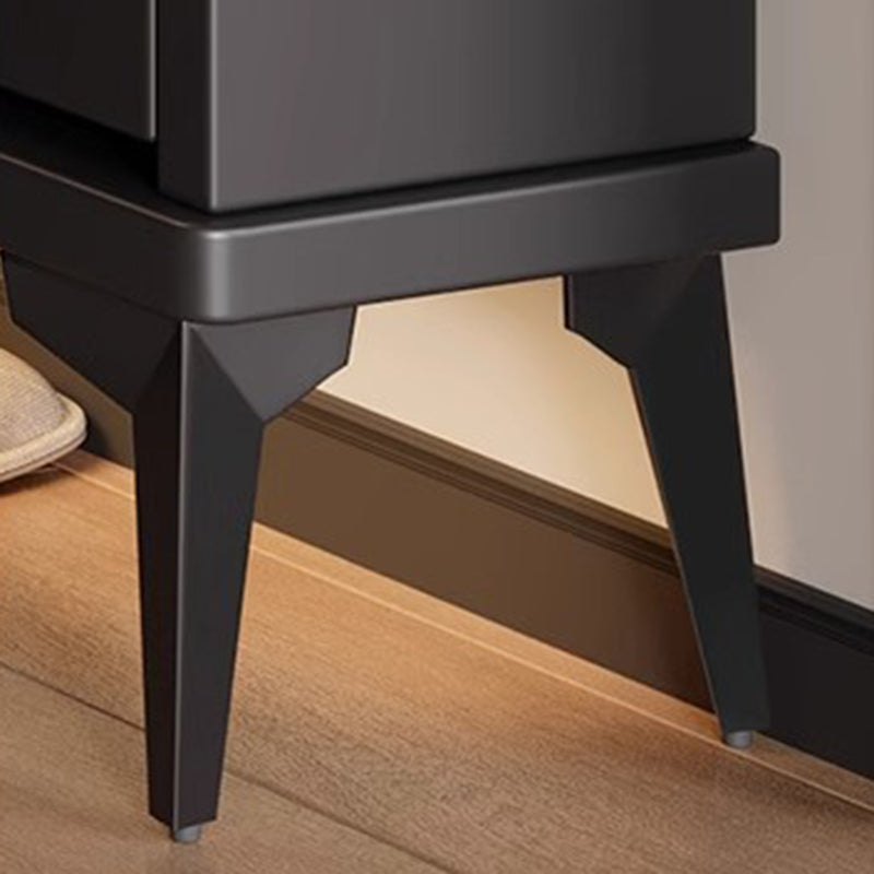Contemporary Retro MDF Eco-Friendly Engineered Wood Rectangular Shoe Storage 3-Tier For Entryway