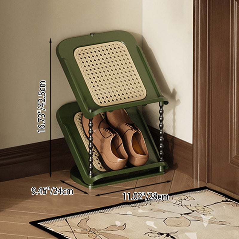 Contemporary Retro PP Rectangular Shoe Storage 2/3/4/5/6/7-Tier &amp; Space-Saving For Entryway
