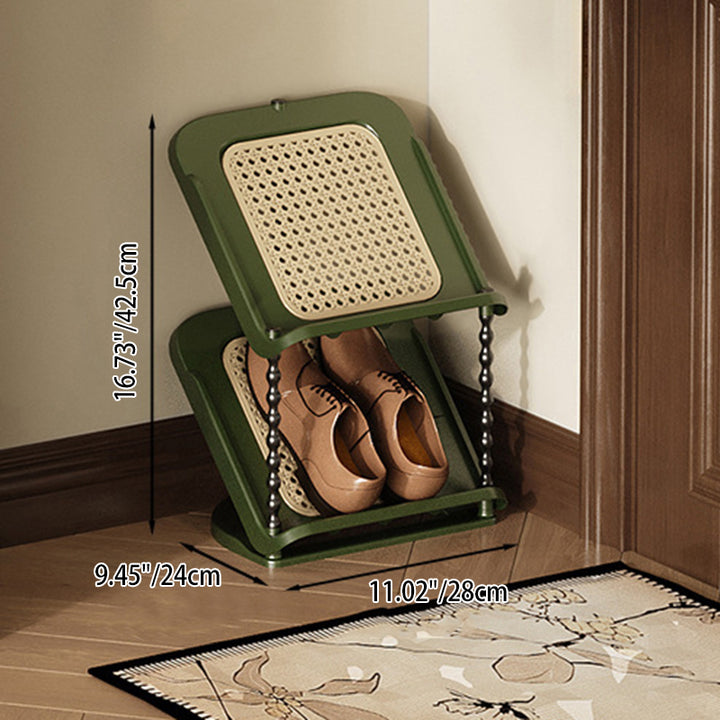 Contemporary Retro PP Rectangular Shoe Storage 2/3/4/5/6/7-Tier &amp; Space-Saving For Entryway