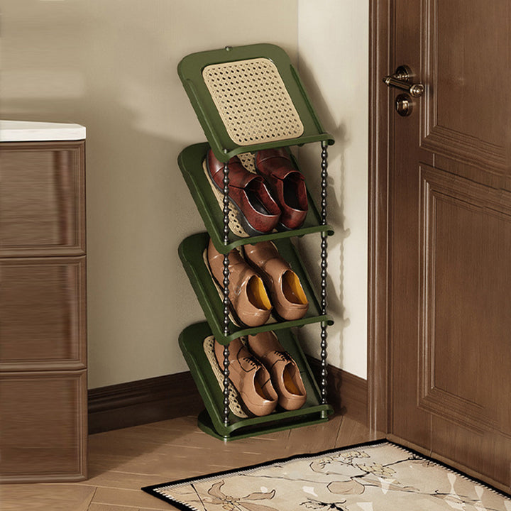 Contemporary Retro PP Rectangular Shoe Storage 2/3/4/5/6/7-Tier &amp; Space-Saving For Entryway
