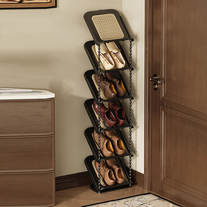 Contemporary Retro PP Rectangular Shoe Storage 2/3/4/5/6/7-Tier &amp; Space-Saving For Entryway