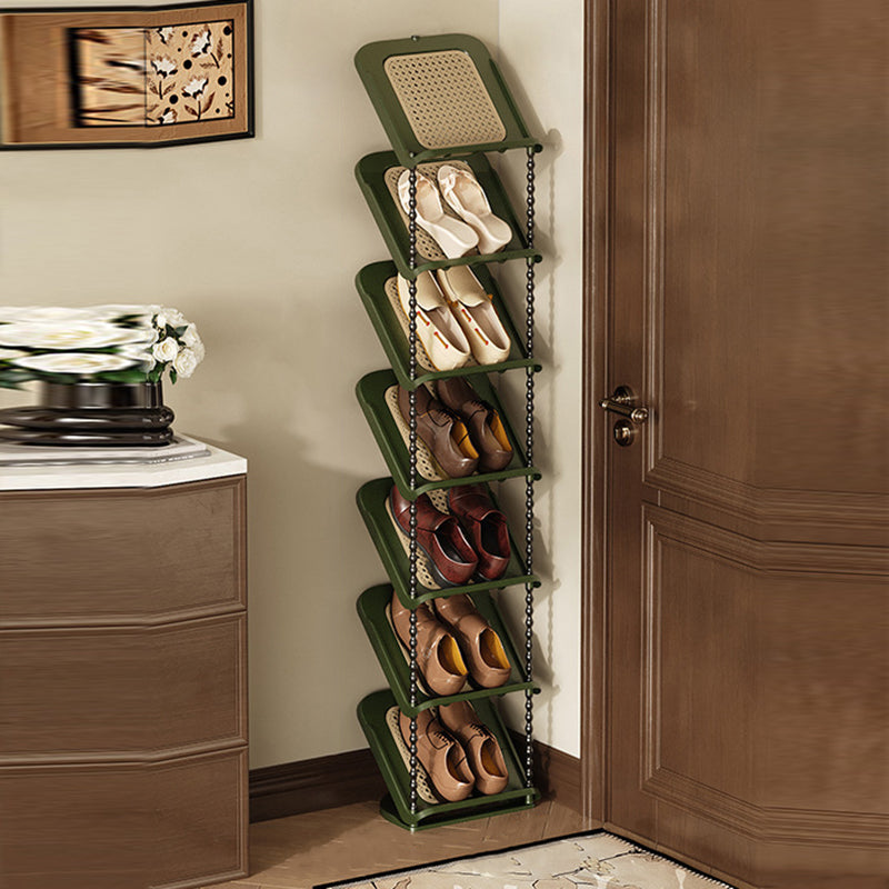 Contemporary Retro PP Rectangular Shoe Storage 2/3/4/5/6/7-Tier &amp; Space-Saving For Entryway