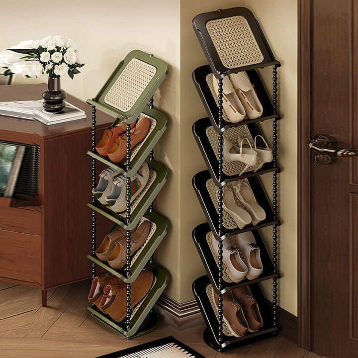 Contemporary Retro PP Rectangular Shoe Storage 2/3/4/5/6/7-Tier &amp; Space-Saving For Entryway