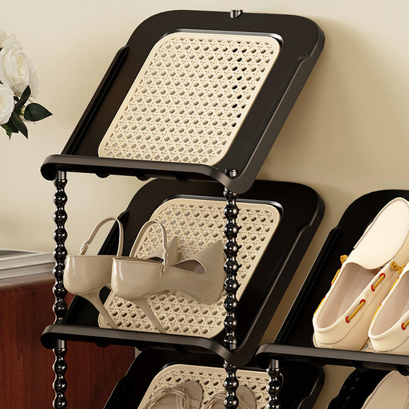 Contemporary Retro PP Rectangular Shoe Storage 2/3/4/5/6/7-Tier &amp; Space-Saving For Entryway