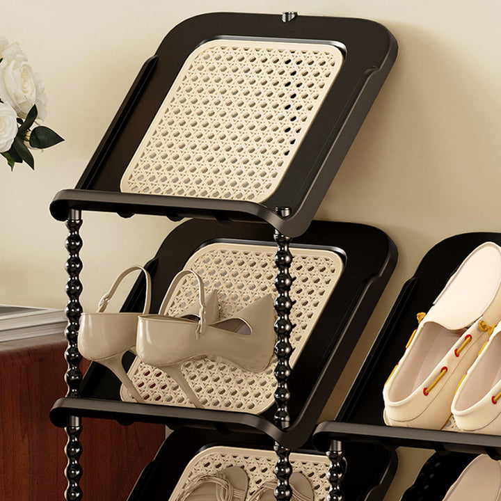 Contemporary Retro PP Rectangular Shoe Storage 2/3/4/5/6/7-Tier &amp; Space-Saving For Entryway