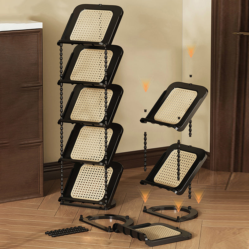 Contemporary Retro PP Rectangular Shoe Storage 2/3/4/5/6/7-Tier &amp; Space-Saving For Entryway