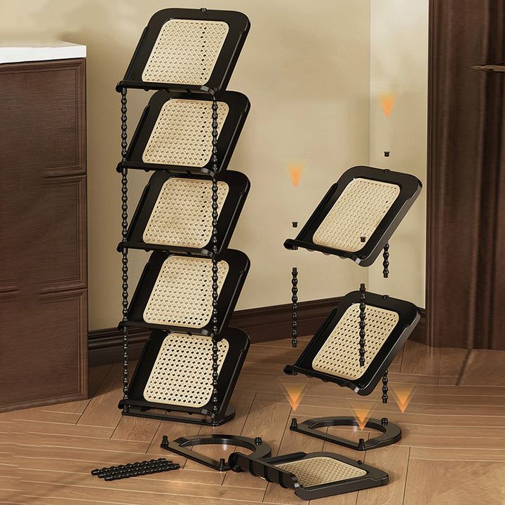 Contemporary Retro PP Rectangular Shoe Storage 2/3/4/5/6/7-Tier &amp; Space-Saving For Entryway