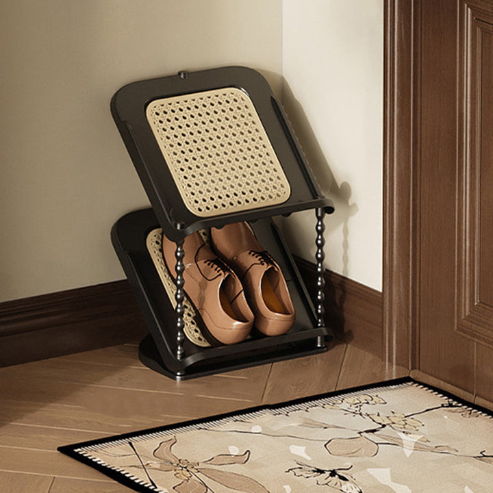 Contemporary Retro PP Rectangular Shoe Storage 2/3/4/5/6/7-Tier &amp; Space-Saving For Entryway