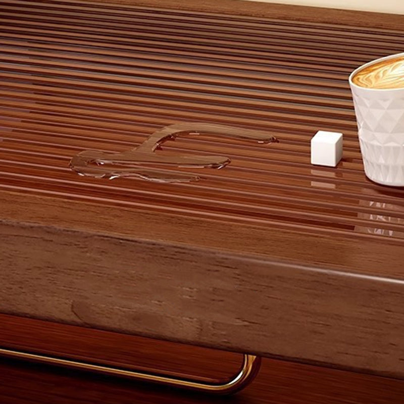 رف تخزين مكتبي مستطيل ثلاثي الطبقات من MDF وأكريليك وحديد بتصميم عصري بسيط لغرفة المعيشة والناموس 