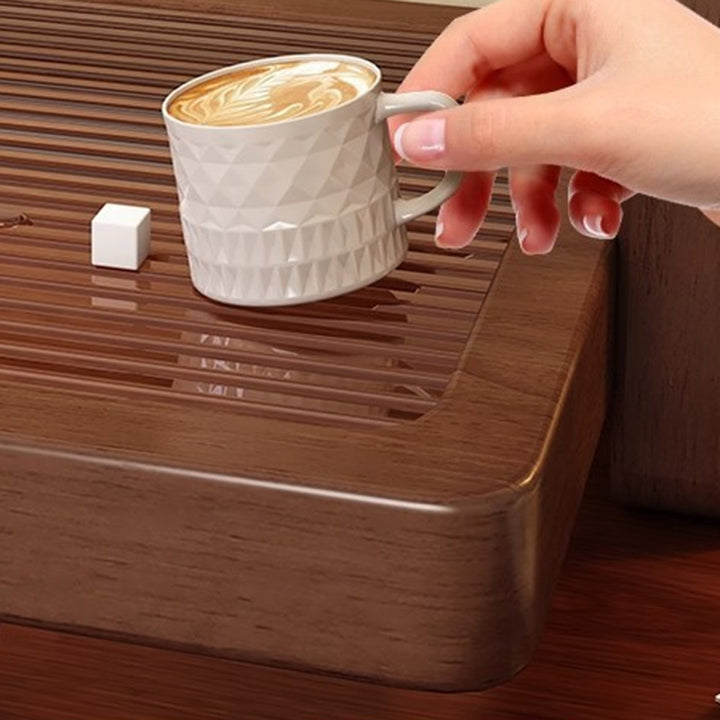 رف تخزين مكتبي مستطيل ثلاثي الطبقات من MDF وأكريليك وحديد بتصميم عصري بسيط لغرفة المعيشة والناموس 