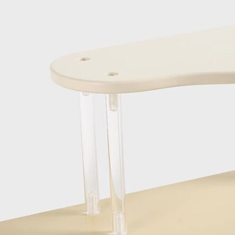 Contemporary Nordic MDF Acrylic Desktop Storage Shelf 3-Tier For Living Room &amp; Entryway