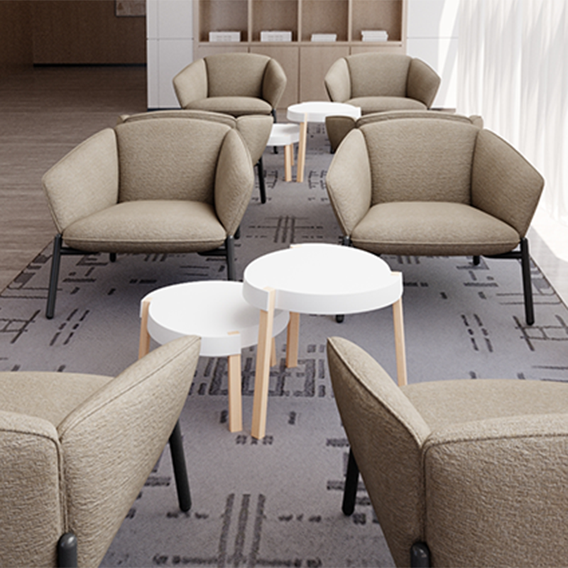 Contemporary White Round Table, Durable PP Tabletop &amp; Solid Beech Wood Legs End Table - Nordic Small Table Two Sizes Optional, Can Be Combined &amp; Matched For Layered Home Decor