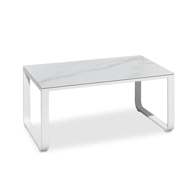 Rust-Resistant Rectangular Outdoor Coffee Table - 1-Tier Spacious Design For Balcony & Garden