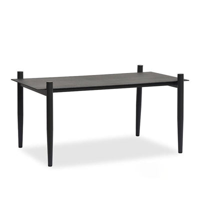 Industrial Style Sturdy Outdoor Coffee Table - 4-Leg Stability Strong Foundation For Balcony & Garden