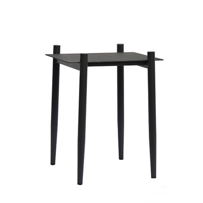 Industrial Style Sturdy Outdoor Coffee Table - 4-Leg Stability Strong Foundation For Balcony & Garden