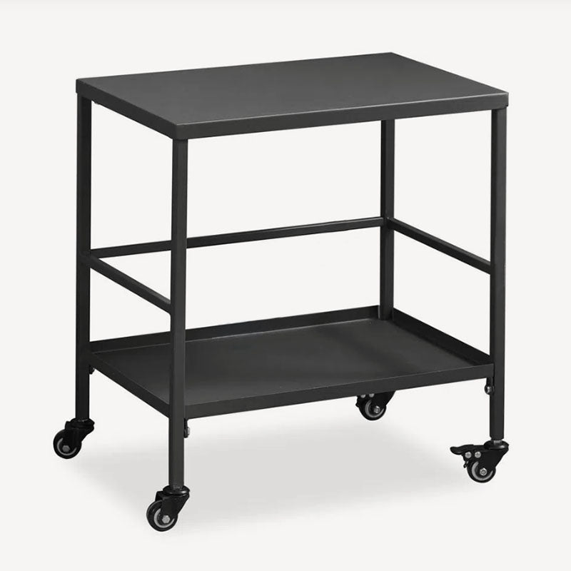 Versatile Outdoor Cart End Table - 2-Tier Movable Storage For Gardens & Outdoor Patios