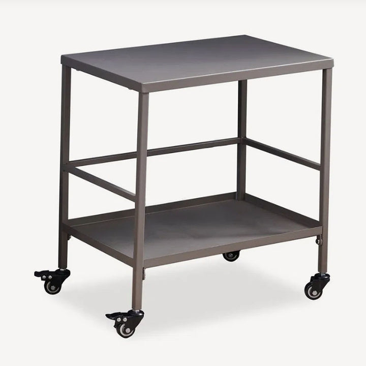 Vielseitiger Outdoor-Wagen Beistelltisch - 2-stufiger beweglicher Stauraum für Gärten &amp; Außenpatios 