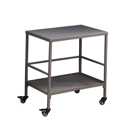 Versatile Outdoor Cart End Table - 2-Tier Movable Storage For Gardens & Outdoor Patios