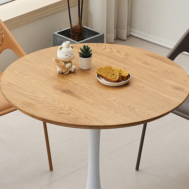 Table basse contemporaine en MDF nordique et fer avec pieds en trompette pour salon et salle à manger 