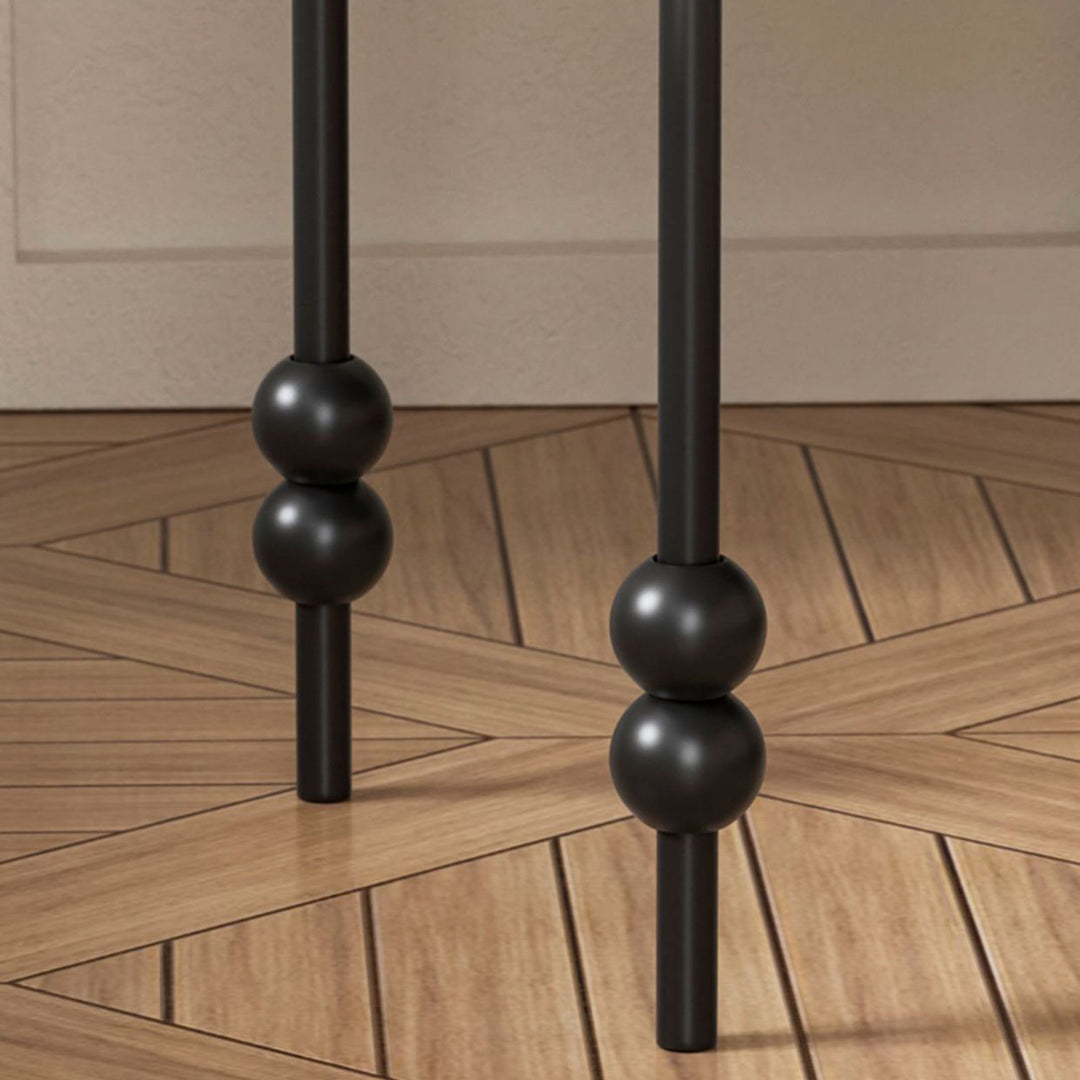 Zeitgenössischer Retro-Eisenbogen-Rechteckiger Nachttisch mit 2-stufigem Schrank für das Bett 